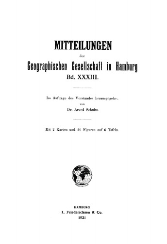 Mitteilungen der Geographischen Gesellschaft in Hamburg, Band 33
