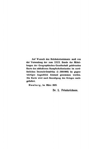 Mitteilungen der Geographischen Gesellschaft in Hamburg, Band 29