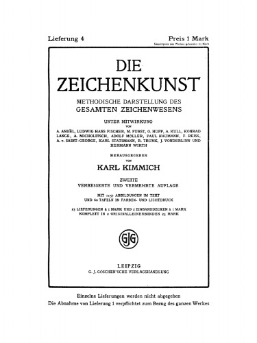 Die Zeichenkunst: Lieferung 4