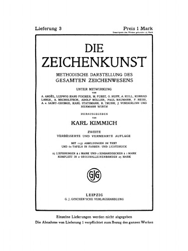 Die Zeichenkunst: Lieferung 3