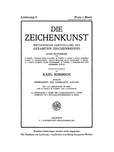 Die Zeichenkunst: Lieferung 8