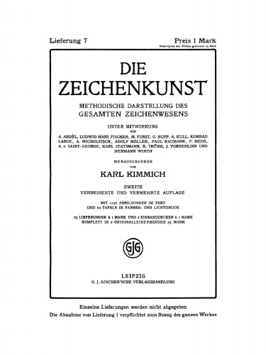 Die Zeichenkunst: Lieferung 7