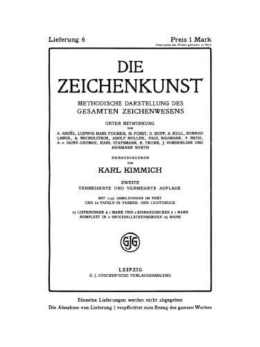 Die Zeichenkunst: Lieferung 6