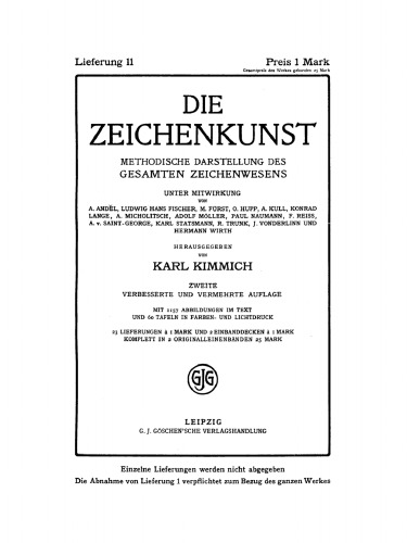 Die Zeichenkunst: Lieferung 11