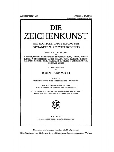 Die Zeichenkunst: Lieferung 23