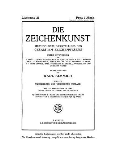 Die Zeichenkunst: Lieferung 21