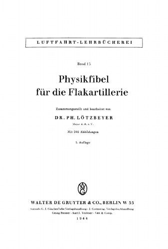 Physikfibel für die Flakartillerie