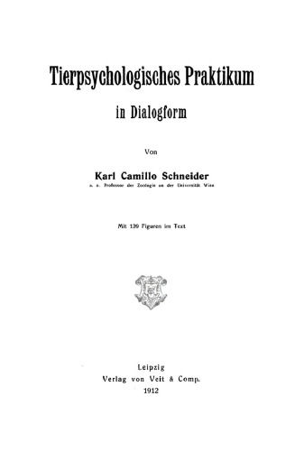 Tierpsychologisches Praktikum in Dialogform