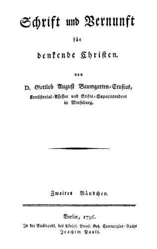 Schrift und Vernunft für denkende Christen: Bändchen 2