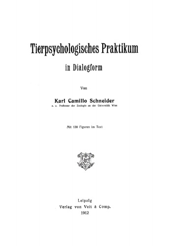Tierpsychologisches Praktikum in Dialogform