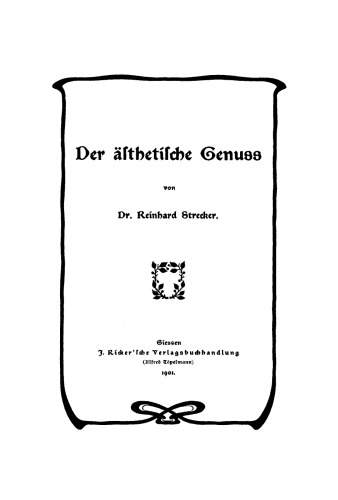Die ästhetische Genuss