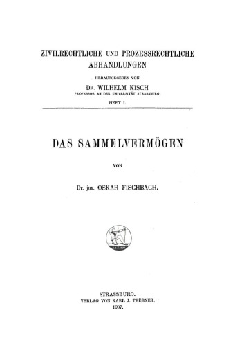 Das Sammelvermögen