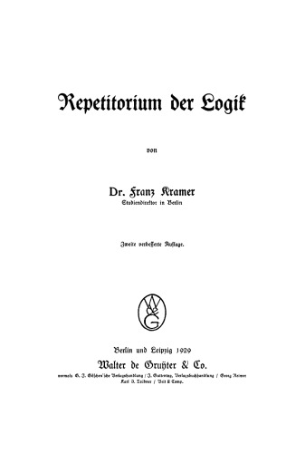 Repetitorium der Logik