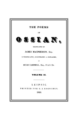 The Poems of Ossian: Volume 2