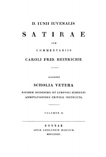 D. Iunii Iuvenalis satirae: Volumen 2 Commentar zu Juvenals Satiren