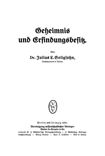 Geheimnis und Erfindungsbesitz