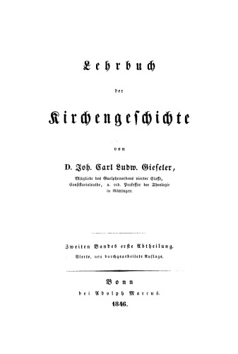 Lehrbuch der Kirchengeschichte: Band 2, Abteilung 1