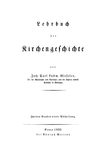 Lehrbuch der Kirchengeschichte: Band 2, Abteilung 4
