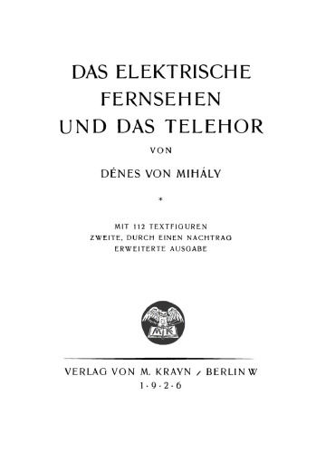 Die elektrische Fernsehen und das Telehor
