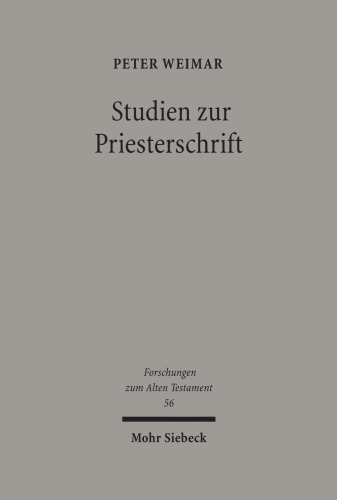 Studien zur Priesterschrift