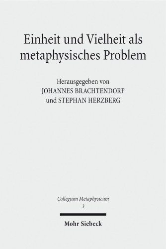Einheit Und Vielheit ALS Metaphysisches Problem