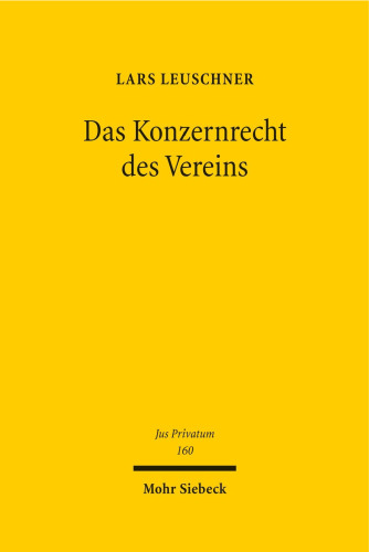Das Konzernrecht des Vereins