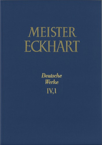 Meister Eckhart. Deutsche Werke Band 4,1_Predigten 87-105