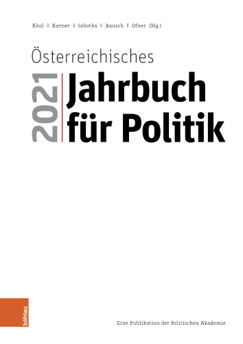 Österreichisches Jahrbuch für Politik 2021