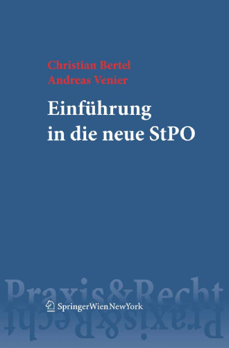 Einführung in die neue Strafprozessordnung