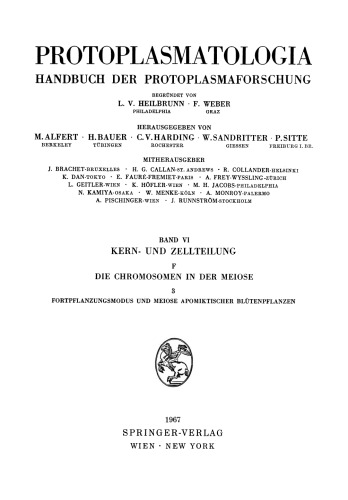 Fortpflanzungsmodus und Meiose Apomiktischer Blutenpflanzen
