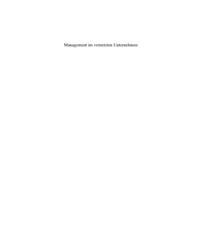 Management im vernetzten Unternehmen