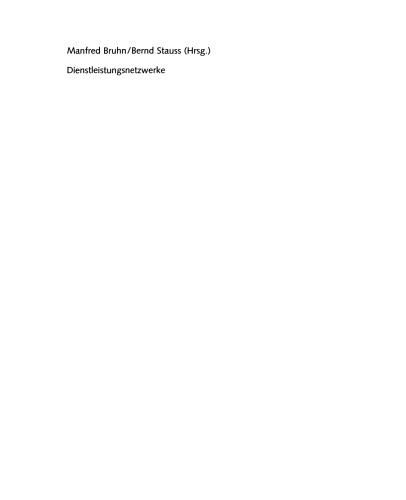 Dienstleistungsnetzwerke: Dienstleistungsmanagement Jahrbuch 2003