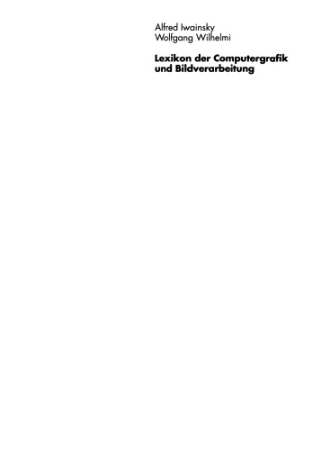 Lexikon: Der Computergrafik und Bildverarbeitung