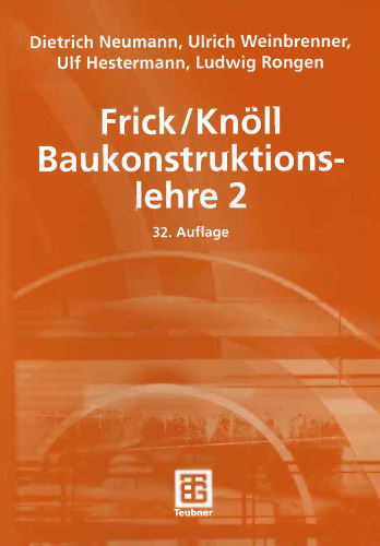 Frick/Knöll Baukonstruktionslehre 2