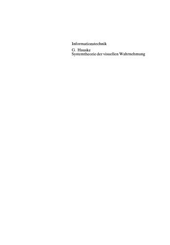 Systemtheorie der visuellen Wahrnehmung