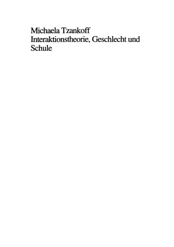 Interaktionstheorie, Geschlecht und Schule