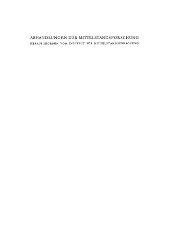 Die Bedeutung der Erbschaftsteuer für die Entwicklung mittelständischer Betriebe
