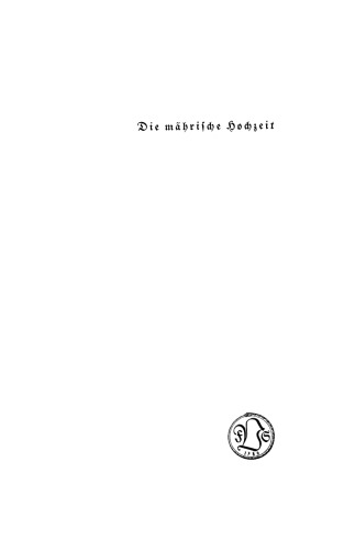 Die mährische Hochzeit