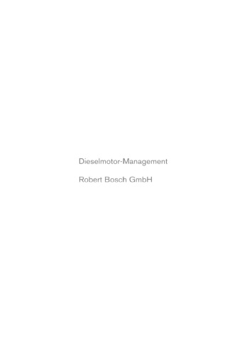 Dieselmotor-Management