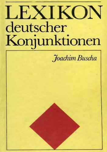 Lexikon deutscher Konjunktionen