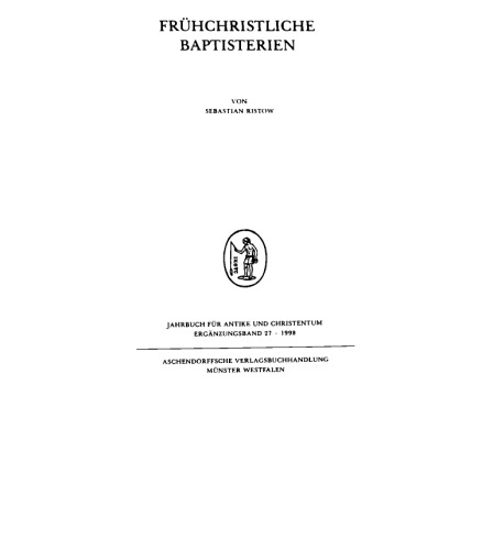 Frühchristliche Baptisterien