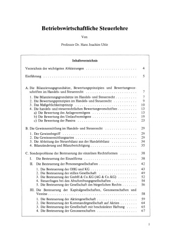 Betriebswirtschaftliche Steuerlehre