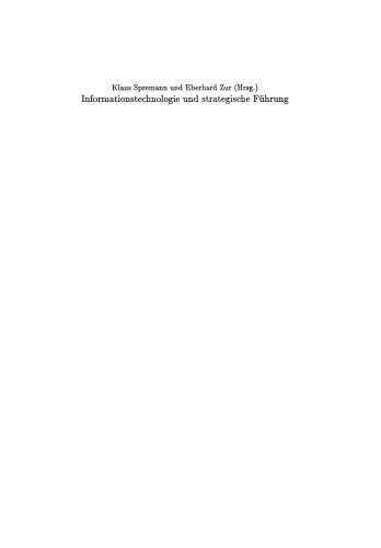 Informationstechnologie und strategische Führung