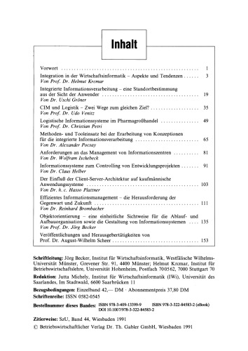 Integrierte Informationssysteme