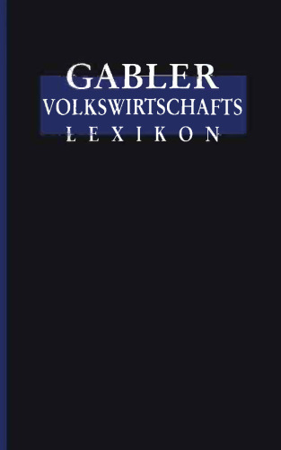 Gabler Volkswirtschafts Lexikon