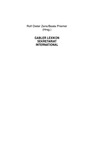 Gabler Lexikon Sekretariat International: Tips für 17 europäische Länder