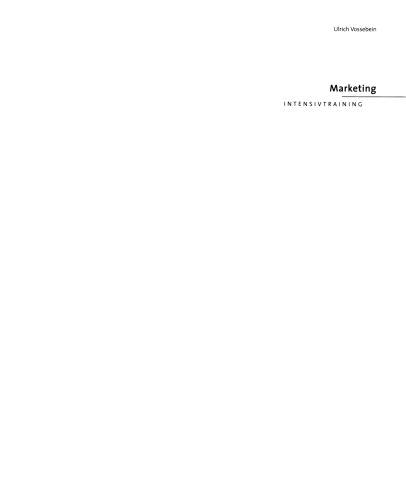 Marketing: Intensivtraining