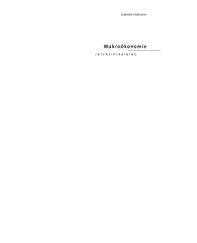 Makroökonomie: Intensivtraining