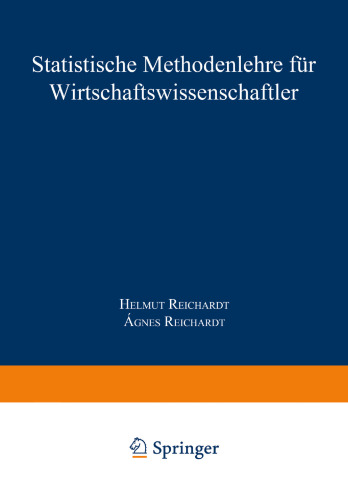 Statistische Methodenlehre für Wirtschaftswissenschaftler