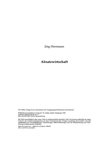 Absatzwirtschaft